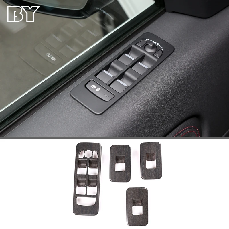 

Car Interior ABS Window Lift Switch Button Frame Cover Trim Accessories For Land Rover Discovery Sport L550 2015-2020