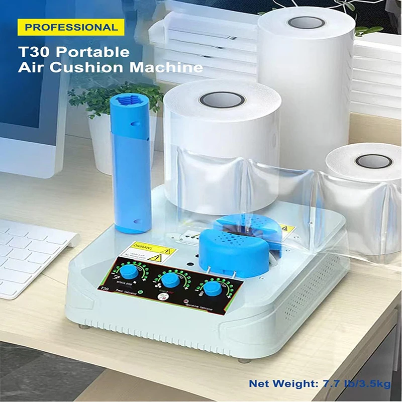 Multifunctional cushioning bubble machine, air cushion machine, gourd bubble air pillow inflator, filling bag inflator