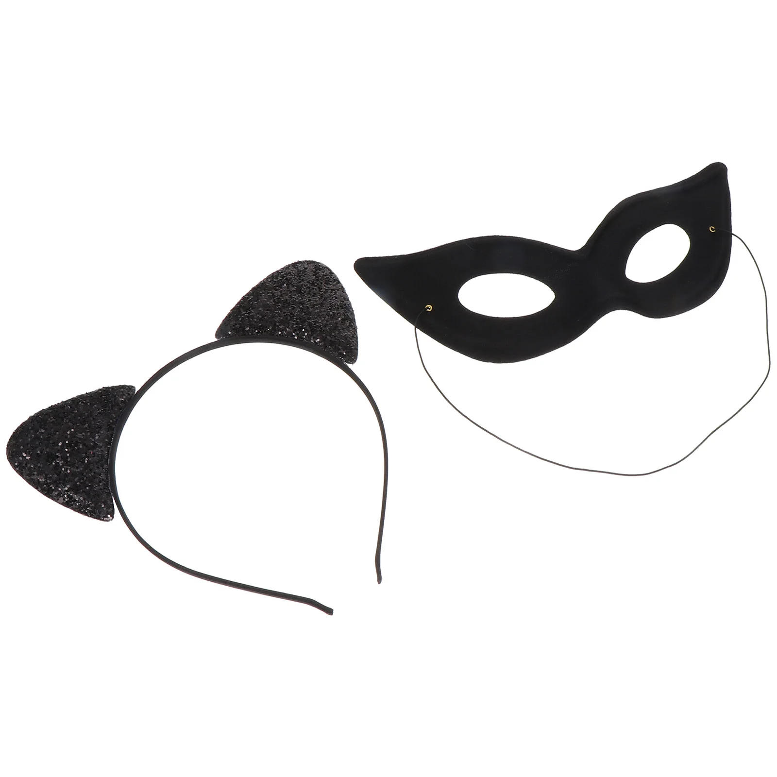 Head Band Cat Ears Headband Festival Female Decor Hair Hoop Make up Party Black Attractive Mask Exquisite Miss