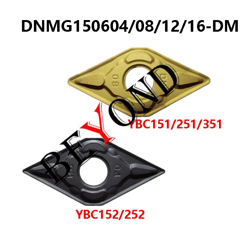 

Original DNMG150604-DM YBC151 DNMG150608-DM YBC152 YBC351 DNMG150612-DM YBC251 DNMG150616-DM YBC252 Carbide Inserts For Steel