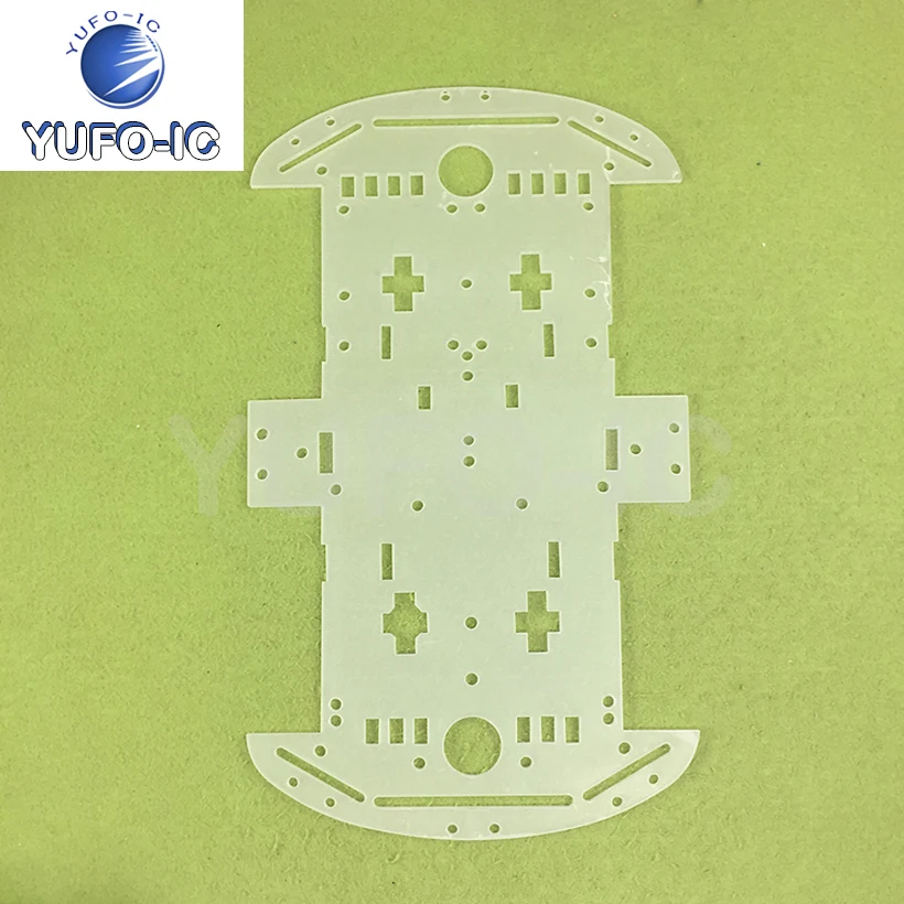 Free Ship 1PCS Smart Car Chassis 4WD Bottom Plate 4 Wheels Good Quality Single Piece Price x-0.12 image 2