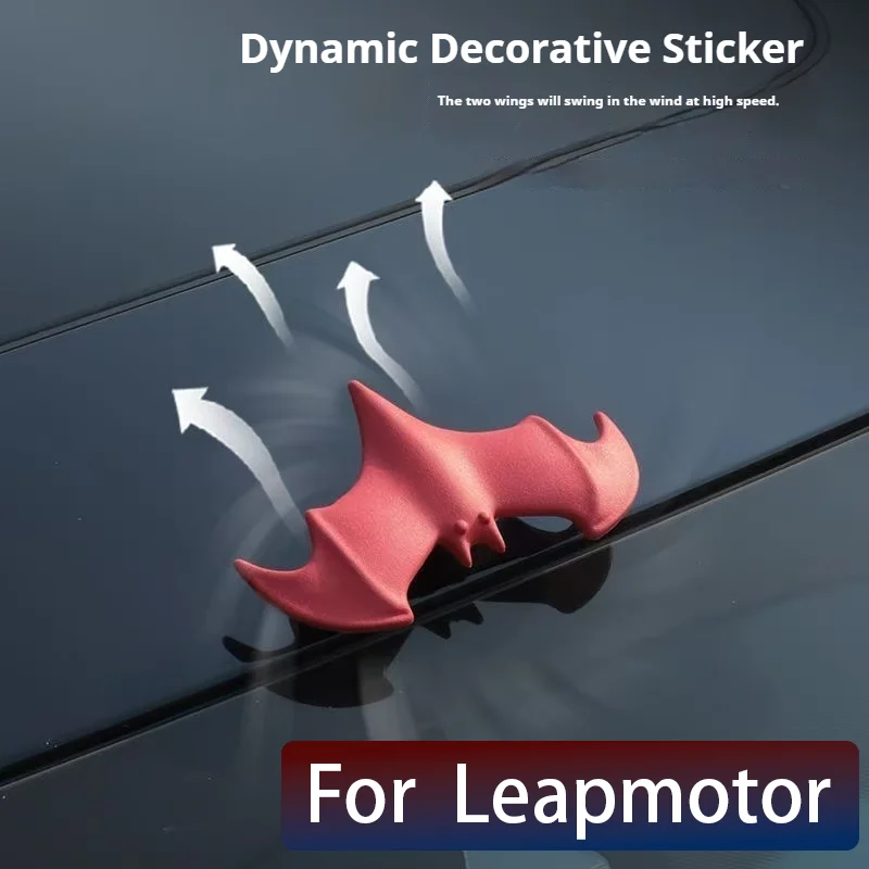 Для Leapmotor B01 B10 C10 C11 C01 C16 T03 Lafa 5 3D Bat Стерео Автомобильная наклейка Украшение крыши автомобиля Наклейка для украшения крыши автомобиля