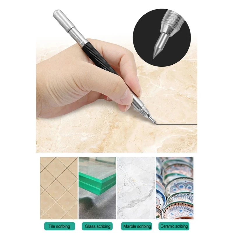 Alloy Pen Scriber Pen Metal Glass Tile Cutting Marker Pencil Metalworking Woodworking Hand Tools - Image 5