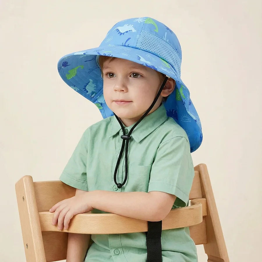 1-2 Jahre 3-5 Jahre 6-10 Jahre Kinder-Sonnenschutzhut 2026 Frühling/Sommer Leichter Bedruckter Fischerhut für Jungen und Mädchen Strand-Sonnenschutz S – Detail 9