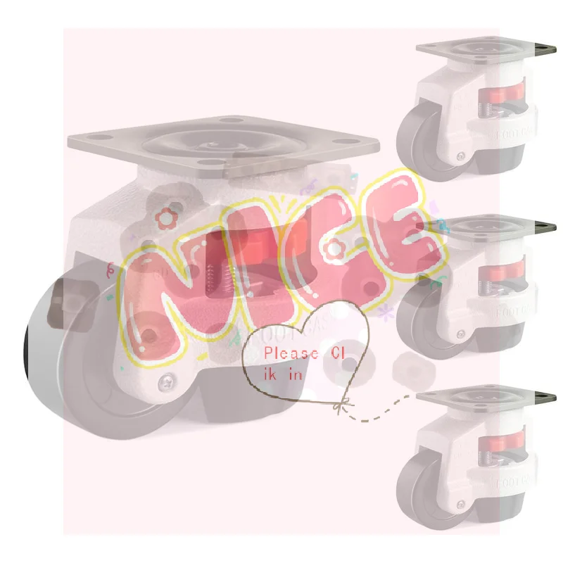 Adjustable Height Heavy Duty Leveling Machine Caster Universal Anti-slip Wheel Machinery Caster For Vending ,Workbench Machine