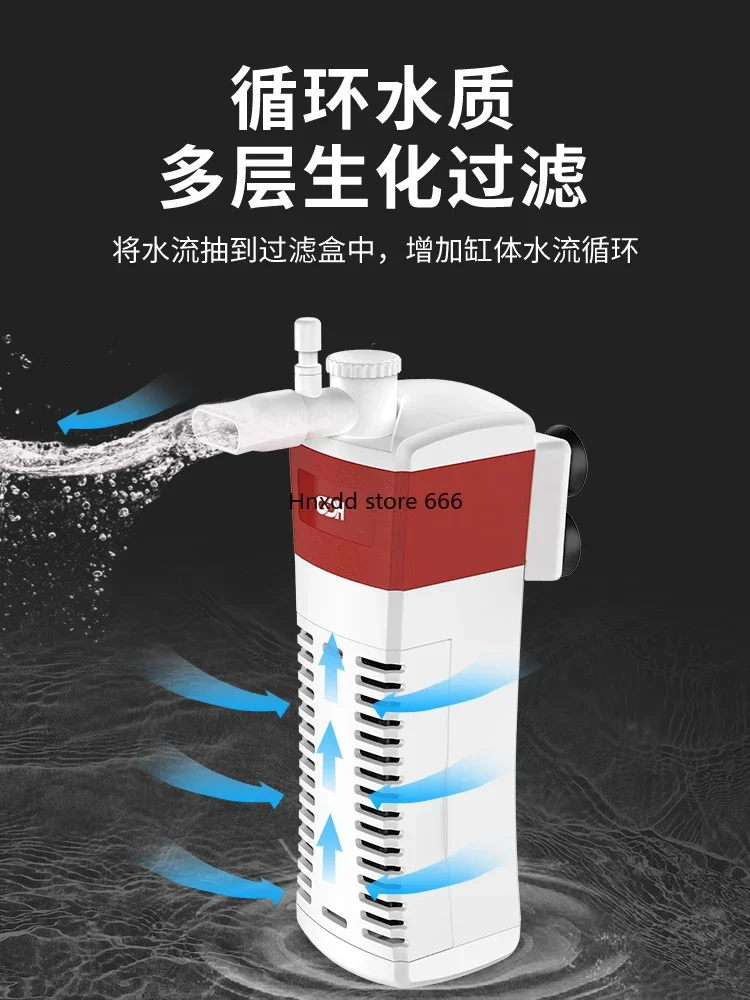 Pompa submersible teroksigen kecil terpasang di dinding dengan oksigen