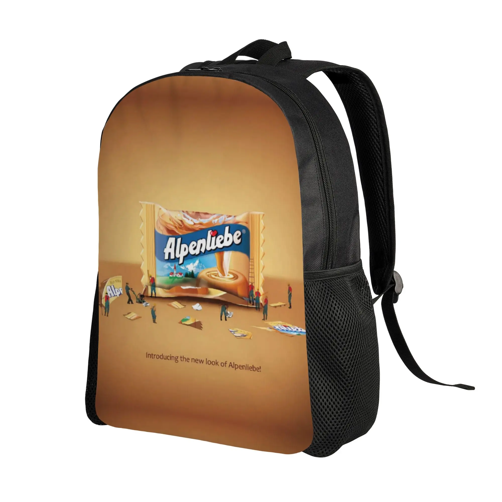 A-Alpenliebee milk candy Backpack Men Sporty Fashionable mochila Large Capacity Laptop Bag Back To School Season