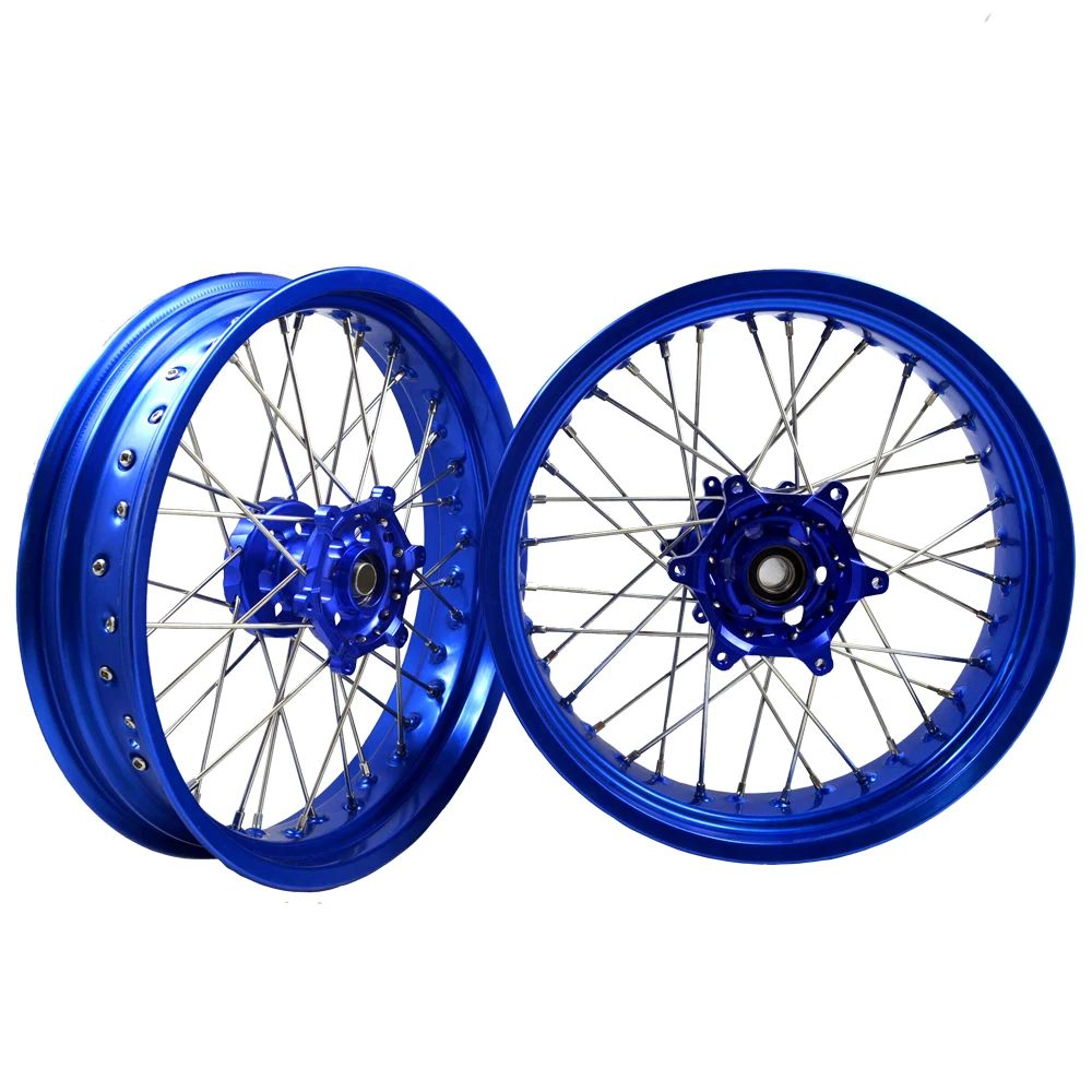 High Quality MOQ 1 Set EXC 125 250 530 17 Inch Supermoto Motorcycle Wheels Set For KTM