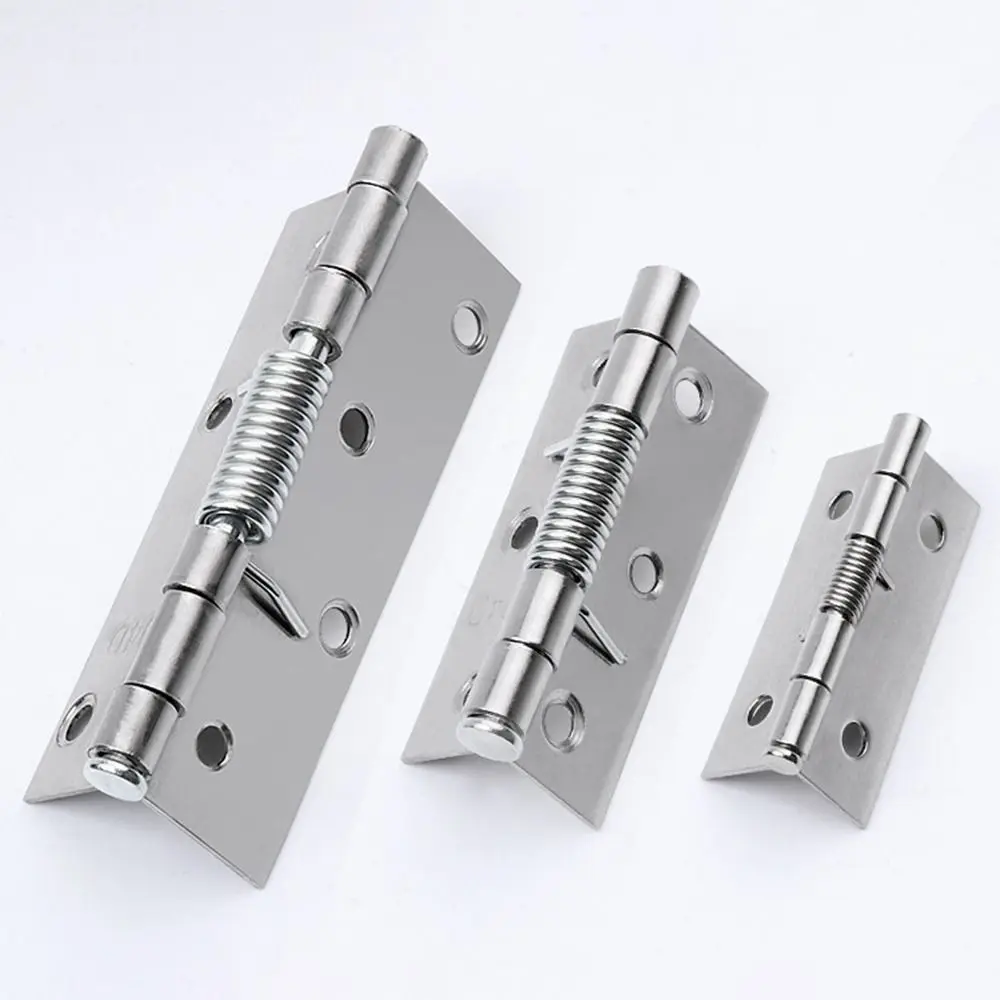 Cross Door Hinges Automatic Rebound Hinge with Spring Stainless Steel Door Window Cupboard Folding Hinges Furniture Hardware