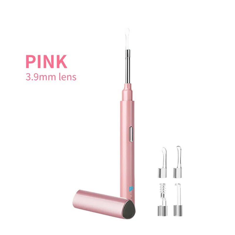 3.9MM WIFI Earpick Endoscope Earwax Removal CMOS Borescope Inspection Otoscope Camera HD  Earscope Cleaner Digital Microscope