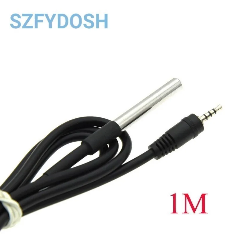 DS18B20 Stainless Steel Package 1/2/3/5Meter 100/200/300/500CM Waterproof 18b20 Cable Probe Temperature Sensor