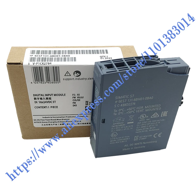 

100%NEW ORIGINAL 1 Year Warranty 6ES7131-6BH01-0BA0 6ES7 131-6BH01-0BA0 Digital Input Module.