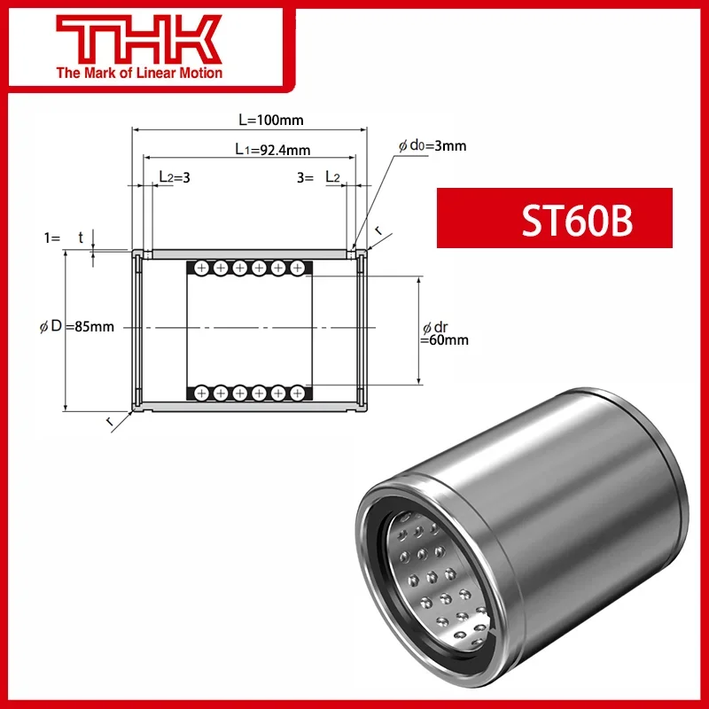 Original New THK LM stroke linear bushing ST ST60B linear bearing