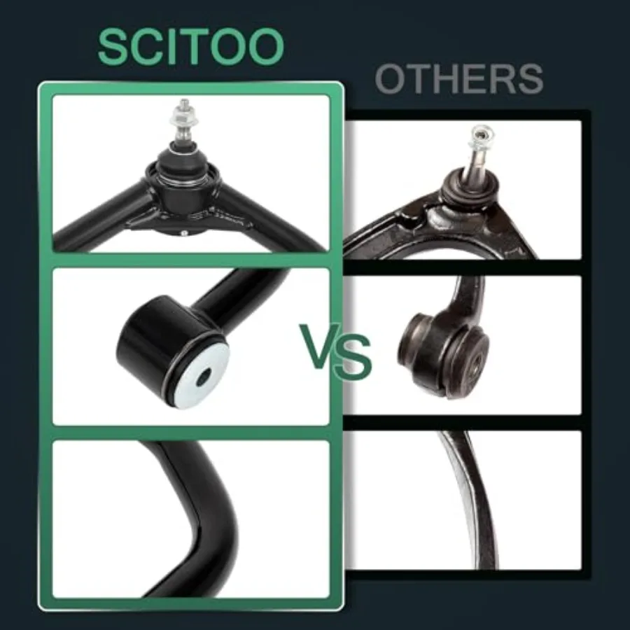 زوج من 24 أذرع التحكم العلوية الأمامية طقم تعليق قابل للتعديل متوافق مع 20042015 لـ Titan 20052019 لـ Armada 20042010 لـ