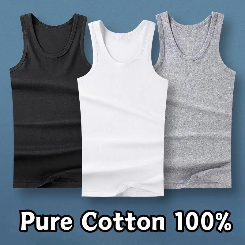 

Hot Summer Male tank top Women Basic Elastic Tank Pure Cotton Sleeveless Men's t-shirt Bodybuilding Fitness T-shirt Sports Vest