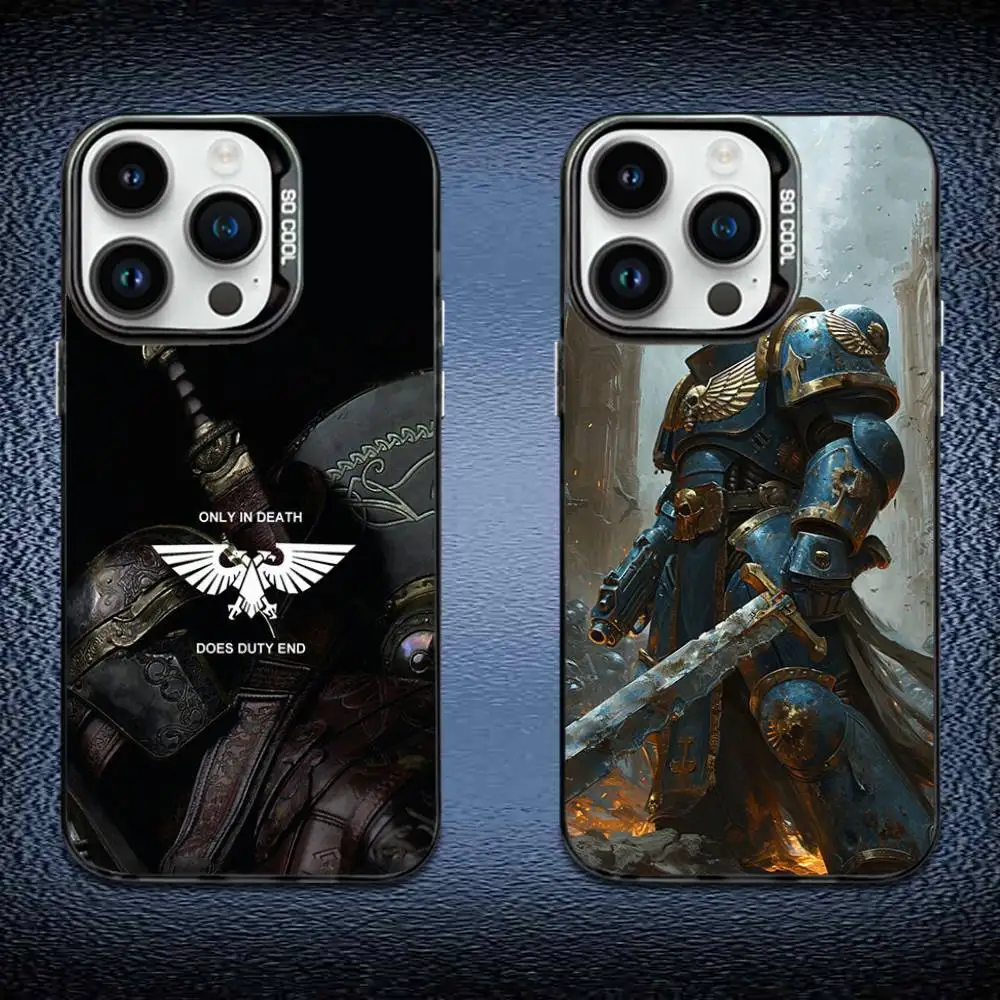 W-Warhammer-40k Game Phone Case For iPhone 16,15,14,13,12,11,Mini,Pro,E,MAX Black Candy Matte Shockproof Cover