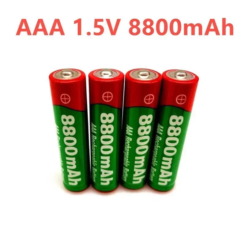 2024 New 1.5V AAA 8800mAh Rechargeable Battery NI-MH Batery for Led Light Toy Mp3 Recyclable Remote Control Long Battery Life