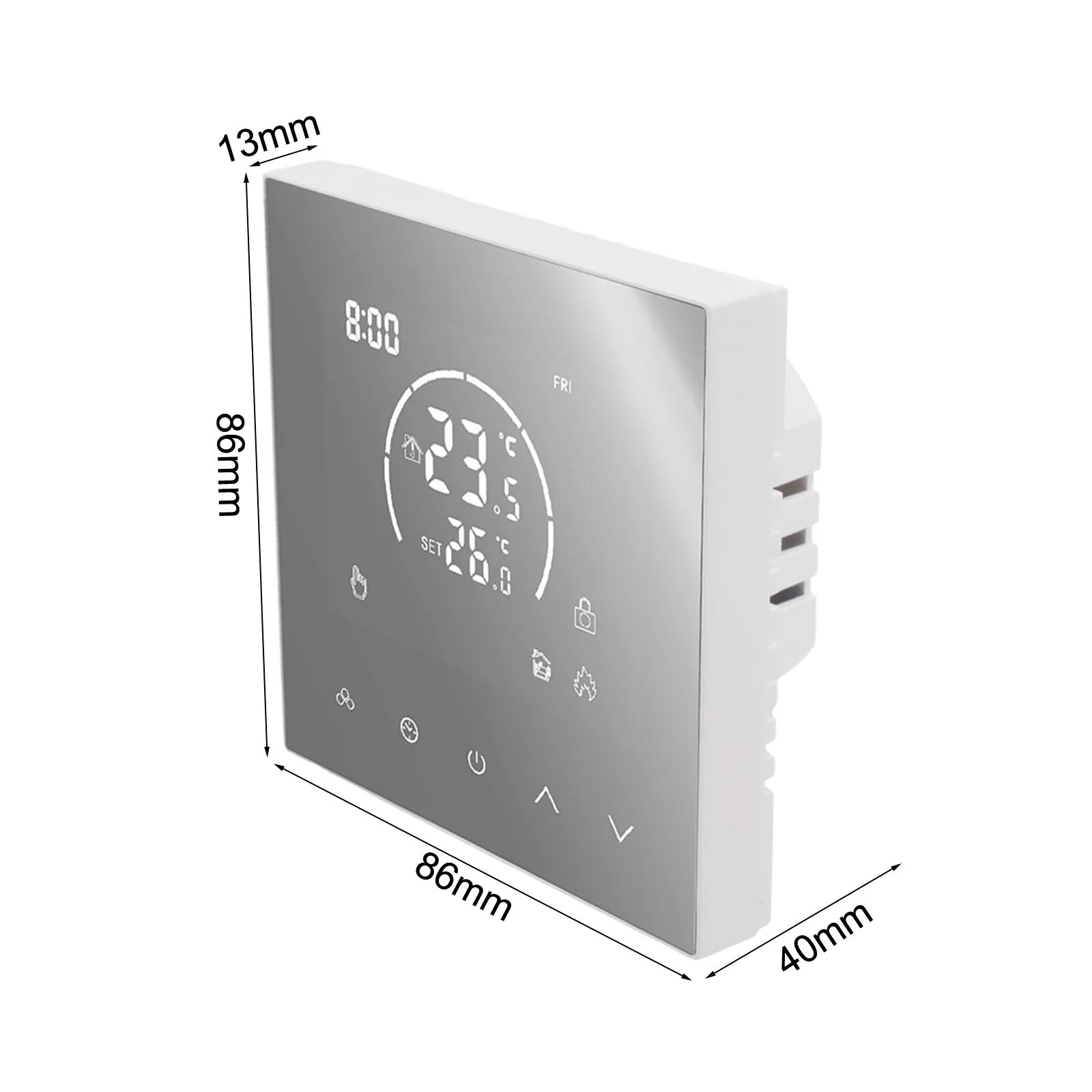 

Smart Thermostat for Electric Floor Heating Wall Mounted Boiler Temperature Control Panel with Customizable Settings