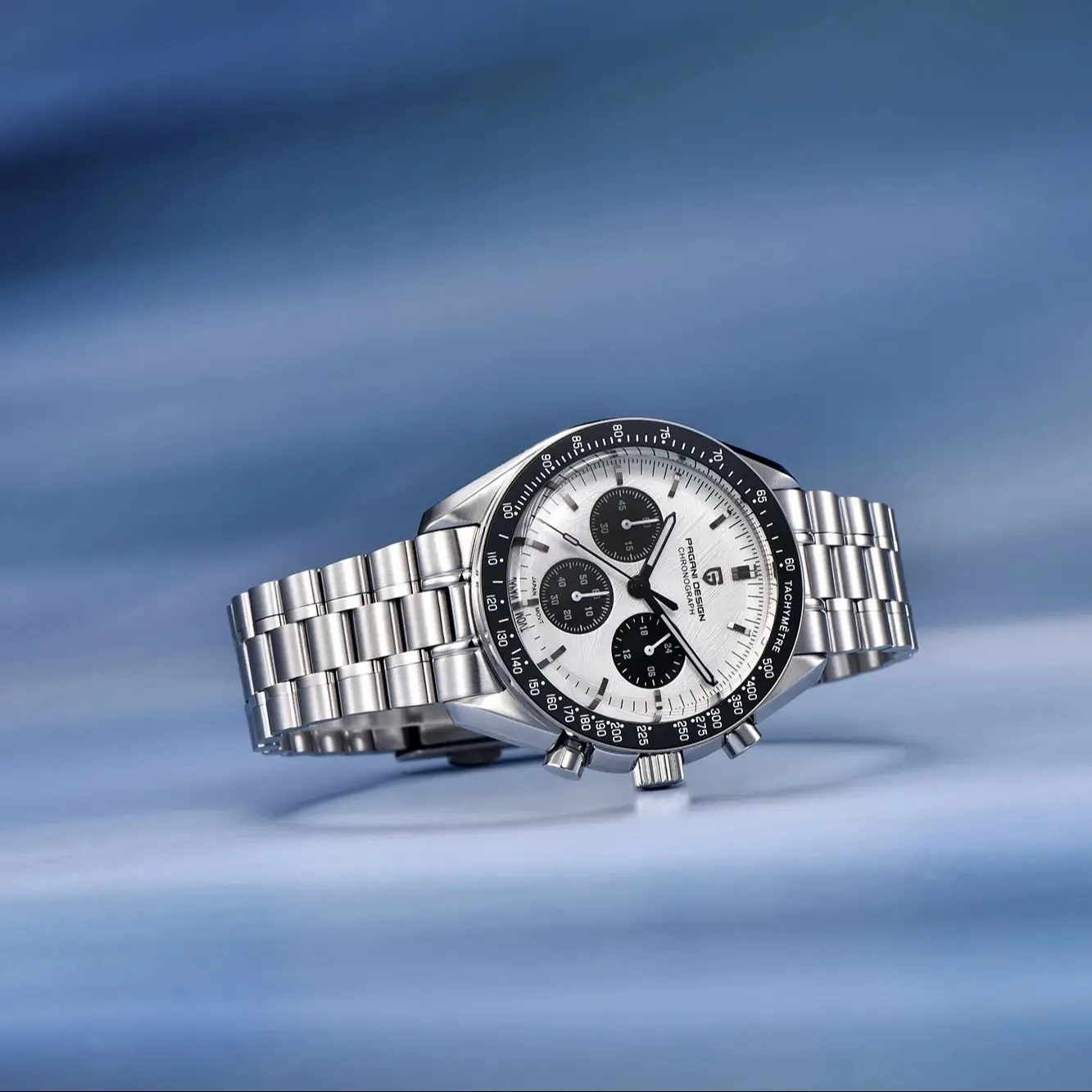 PAGANI DESIGN 2026 New Meteorite Dial Luxury Quartz Watch For Men Speed Sport Chronograph AR Sapphire crystal Wristwatch Men view 2