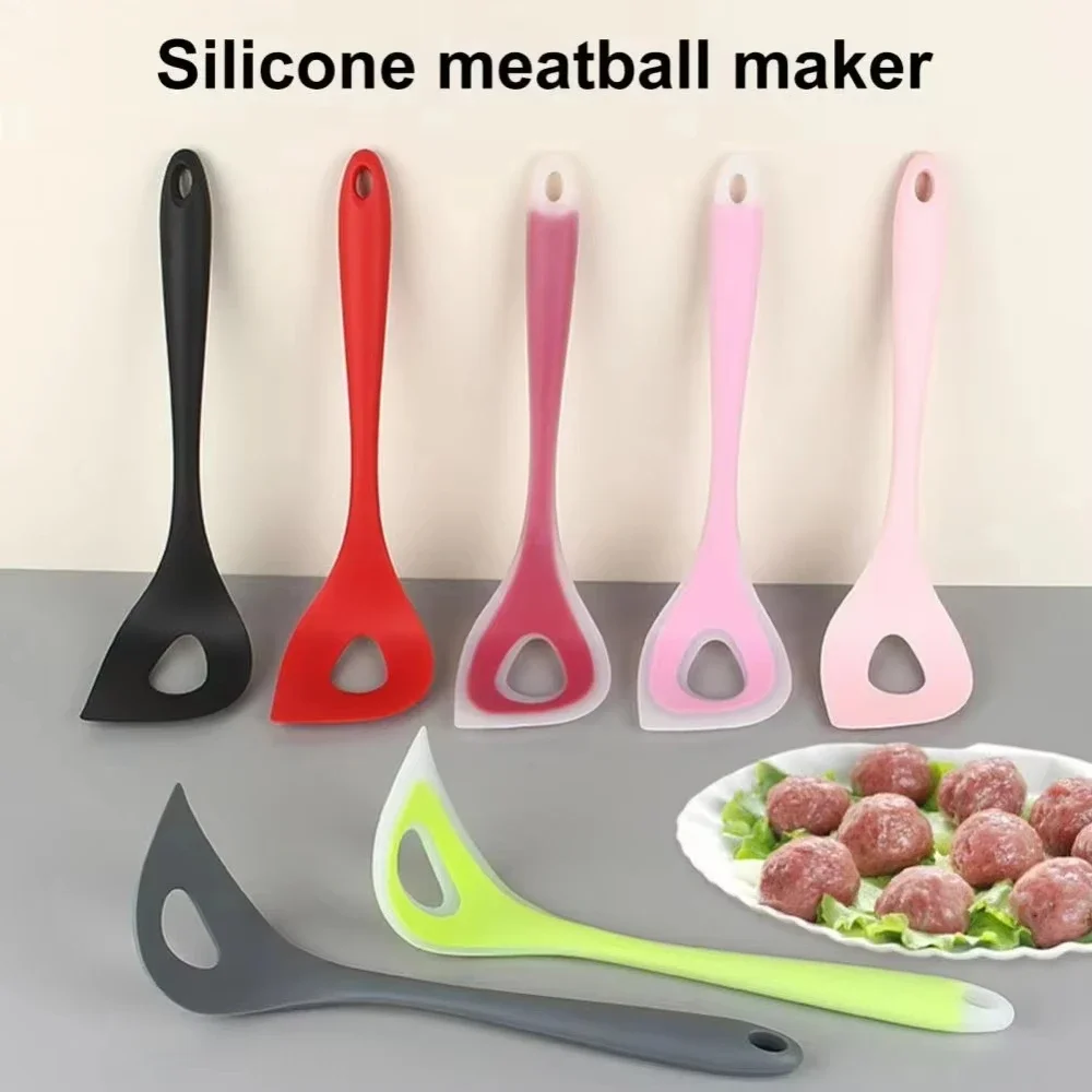 Machine à boulettes de viande, cuillère à boulettes de poisson antiadhésive, outil de fabrication pratique avec poignée confortable pour une cuillère rapide