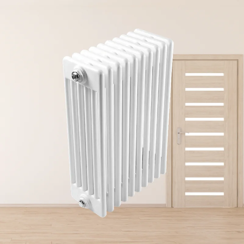 White Vertical Column Hydronic Radiator for Space Heating HVAC Systems Part