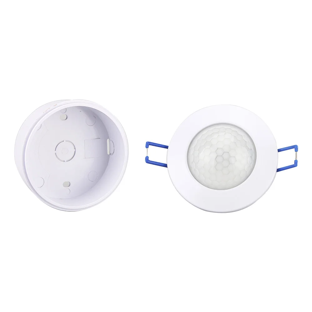 AC 220V-240V Human Body Infrared Sensor Switch 500-1200W LED Detector Smart Switches 3-200lux Adjustable Projection Light Sensor