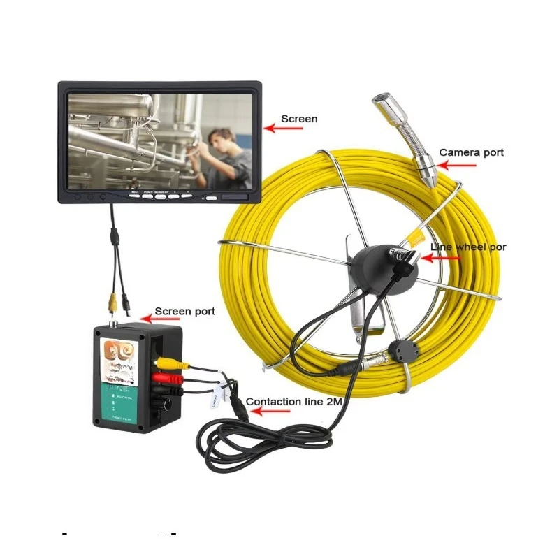 Thermal Industrial Pipe Inspection Camera for Mechanical Pipes