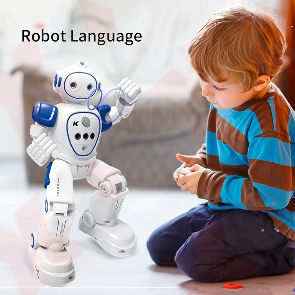 JJRC R21 RC Robot 2.4G Remote Control Dancing Gesture Action Figure Toy Robot Control RC Robot Toy for Children Birthday Gift