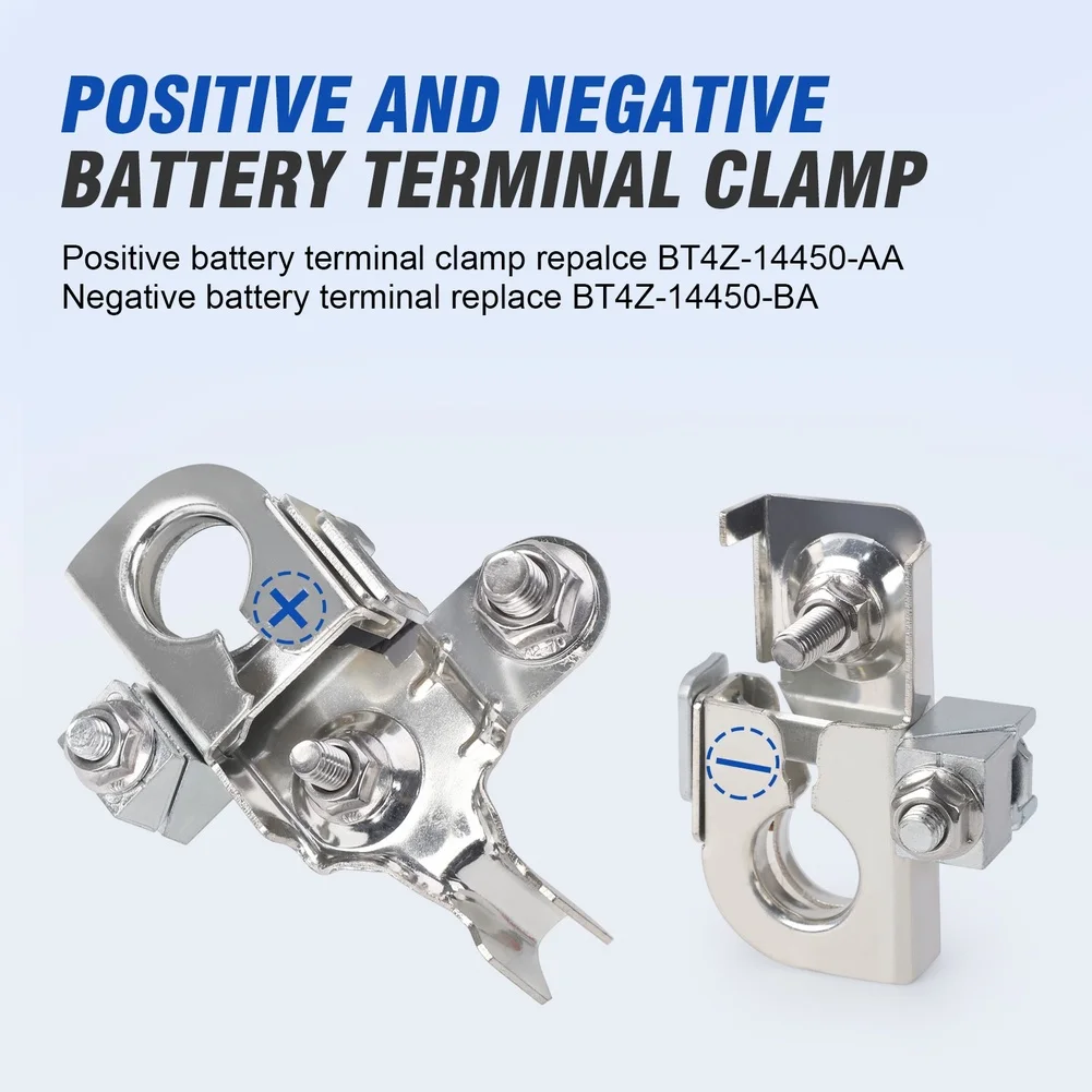 

High Conductivity Battery Terminal Connectors for Ford F150 2011-2017 Copper Core with Stainless Steel Screws Long Lasting Use