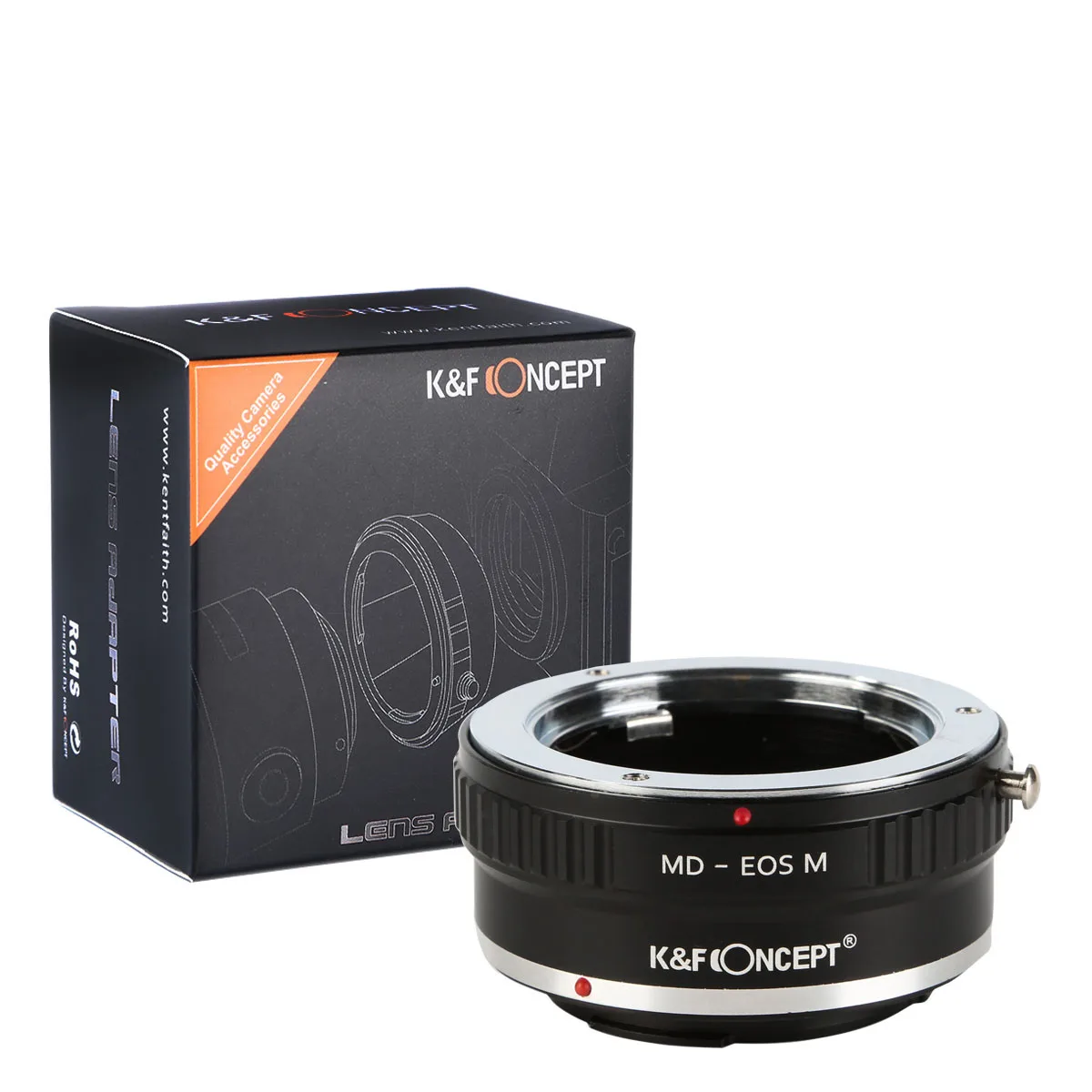 K&F Concept MD to EOS M Lens Adapter Minolta MD SR to Canon EOS M for Canon M1 M2 M3 M5 M6 M50 M100 Camera