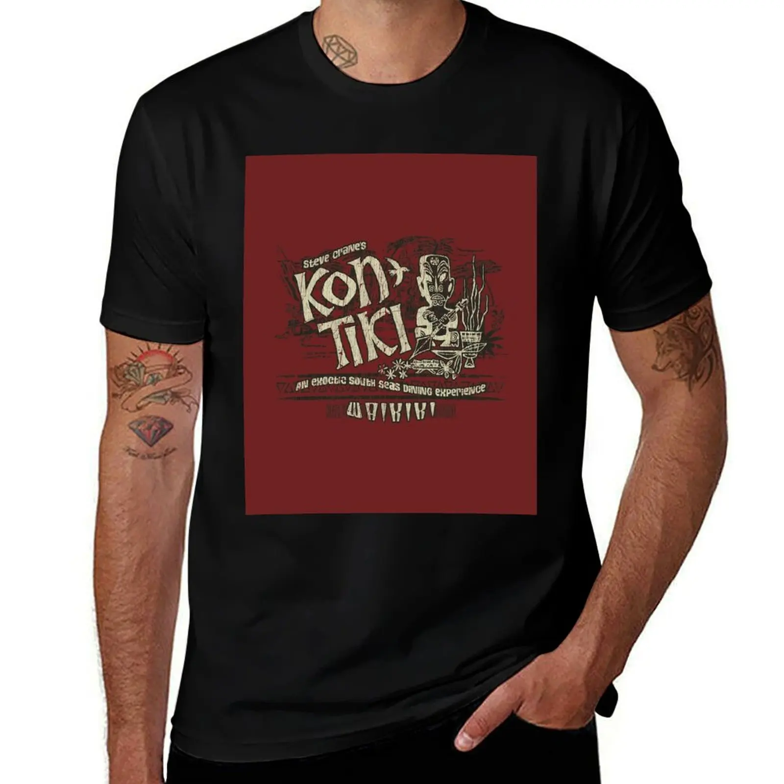 

Steve Crane's Kon Tiki Waikiki T-Shirt t shirts for man graphic tees man t shirt summer anime tshirt T-Shirt