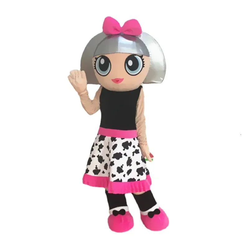 

Cosplay LOL Girl Bow-knot Girl Cartoon character Mascot Costume Fancy Dress Party Advertising Ceremony Animal carnival prop gift