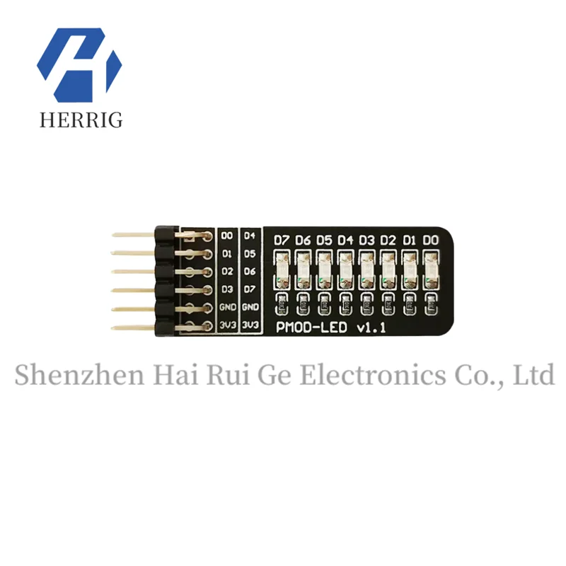 

PMOD-LED Expansion Board, FPGA Expansion Board, iCESugar Expansion Module, Standard PMOD Interface, 8-Bit LED