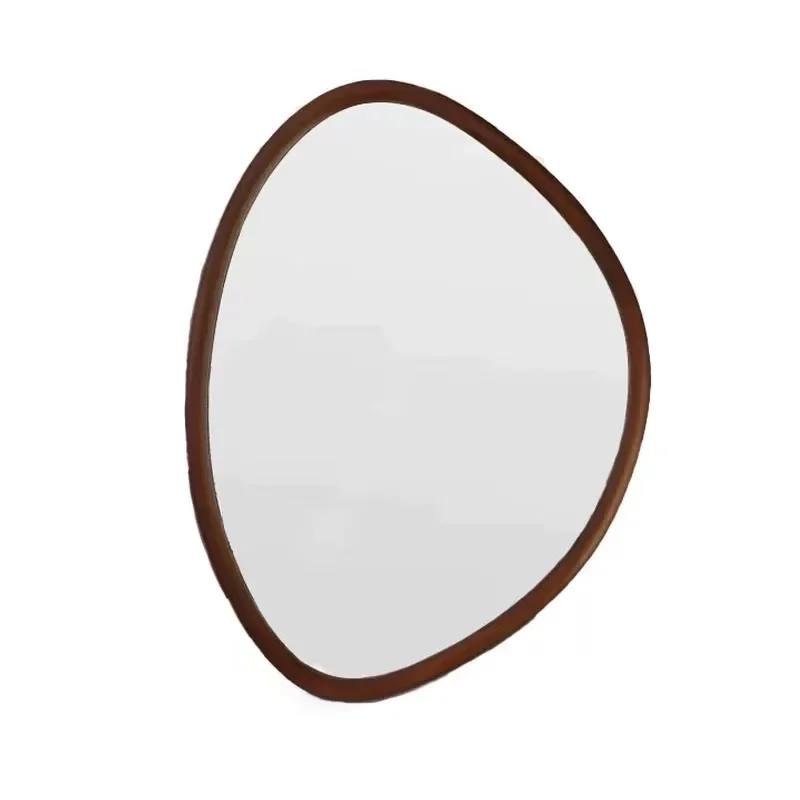 

Французское ретро нестандартное антикварное зеркало для ванной комнаты, ванная комната, настенное крепление, раковина из цельного дерева