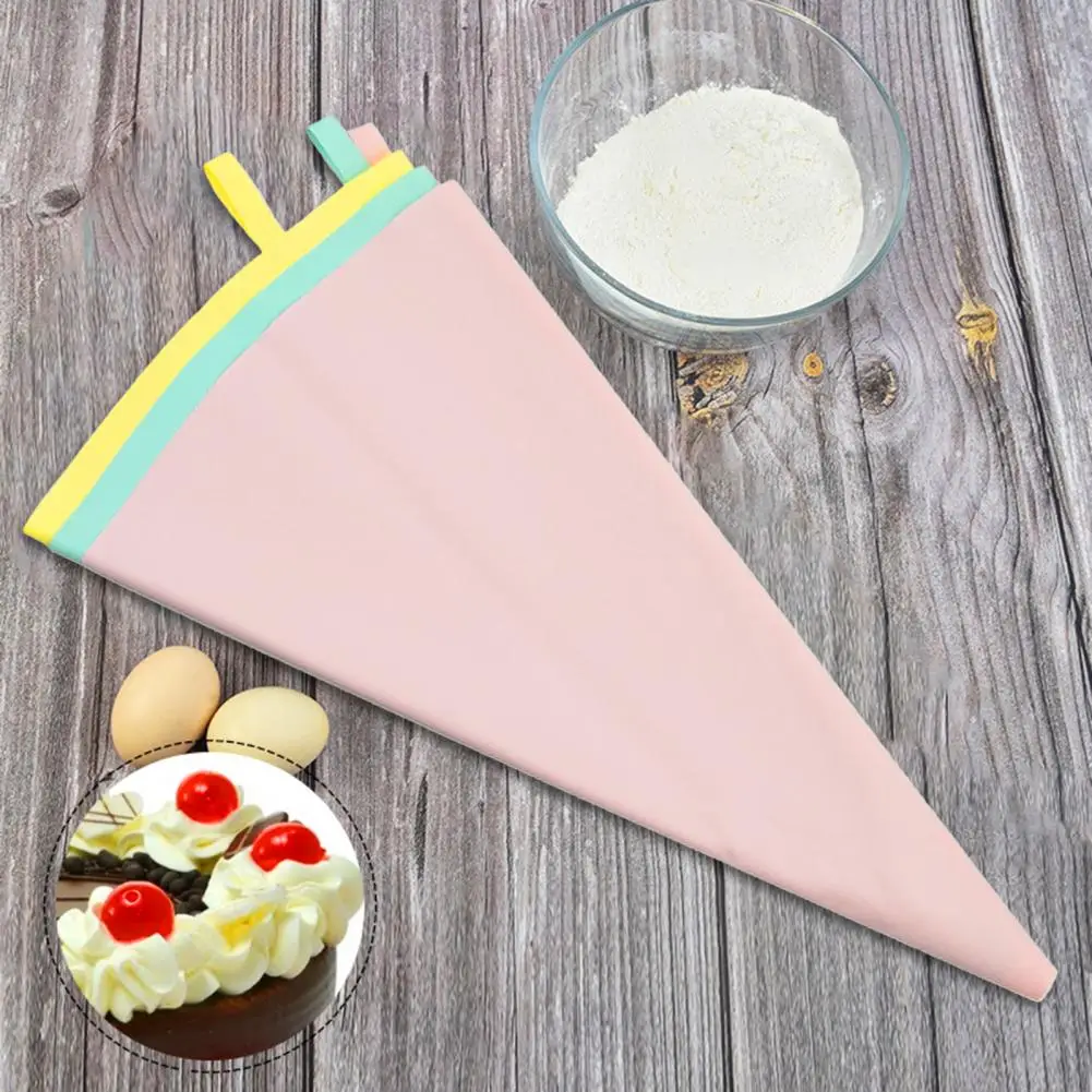 Leak-proof Pastry Bags Reusable Silicone Icing Piping Pastry Bags Easy Squeeze Baking Tools for Cupcake Decorating for Cake