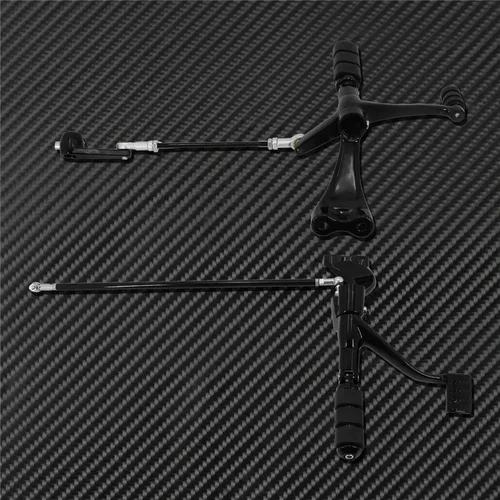 Imagen 2 del producto Kit completo de controles delanteros negros para motocicleta, palancas, enlaces para Harley Sportster XL883 XL1200 2004-2013 2014-2022