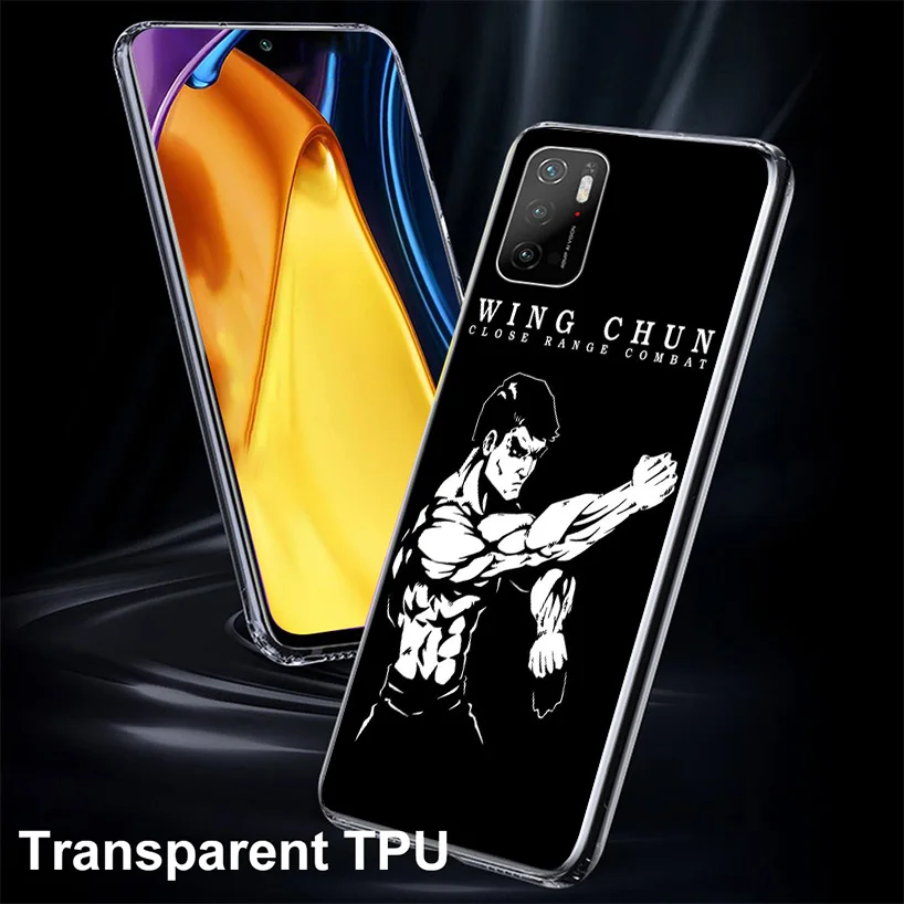 Wing Chun Kung Fu Phone Case For Xiaomi Poco X6 X5 X4 X3 Nfc F5 F6 Pro F3 F2 F1 F4 Gt M5S M4 M3 M2 Soft Coque Cover X3 Nfc X4 Gt