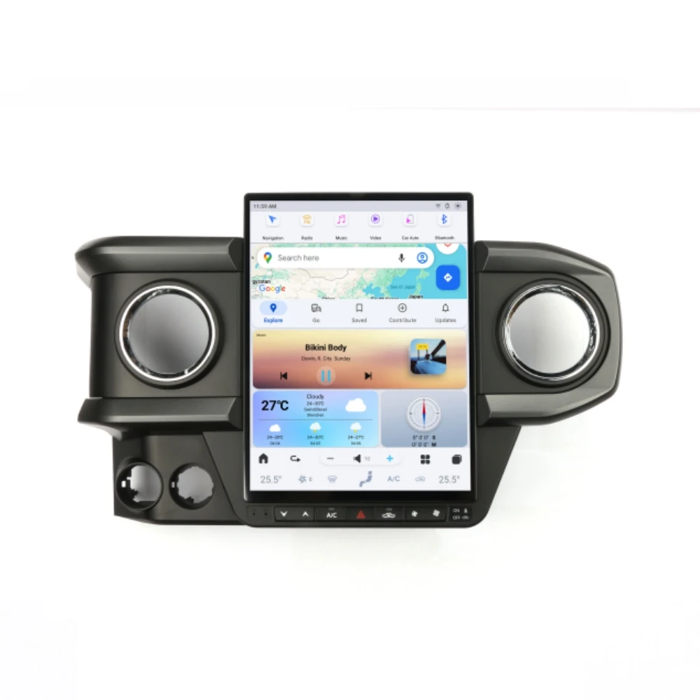 

13.8“ Vertical Screen Android For Toyota Tacoma 2016-2021 Car GPS Stereo Radio Navigation Multimedia Player Head Unit Qualcomm