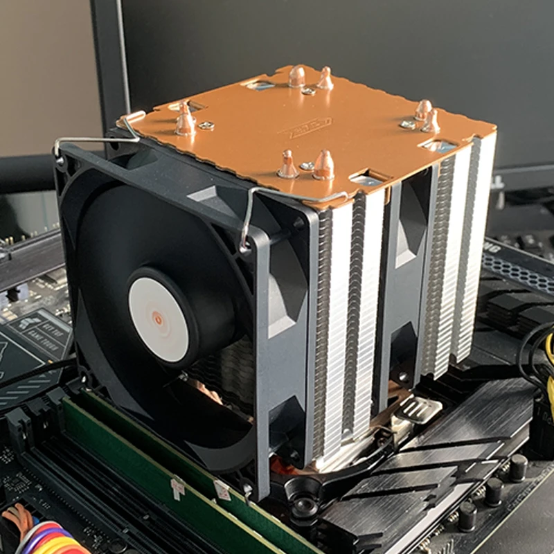 

4 Heatpipes CPU Cooler Silent Cooling Fan 4PIN TDP 180W for Intel LGA 1151 1155 1200 1700 2011 X79 X99 AM3 AM4 AM5 Ventilador