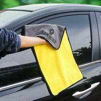 Microfiber Car Wash Towel Cleaning Cloth Drying Towel Auto Accessories For Renault Megane 2 3 Clio 4 Koleos Captur Kadjar Scenic