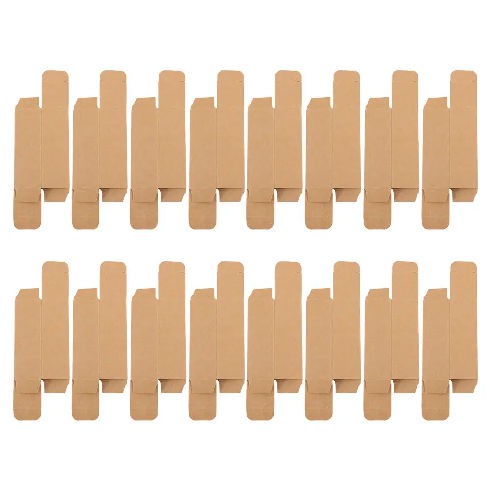 50Pcs Kraft Paper Lip Balm Packaging Boxes Handmade Lipstick Storage Holder Compact Travel Case DIY Beauty Organizer
