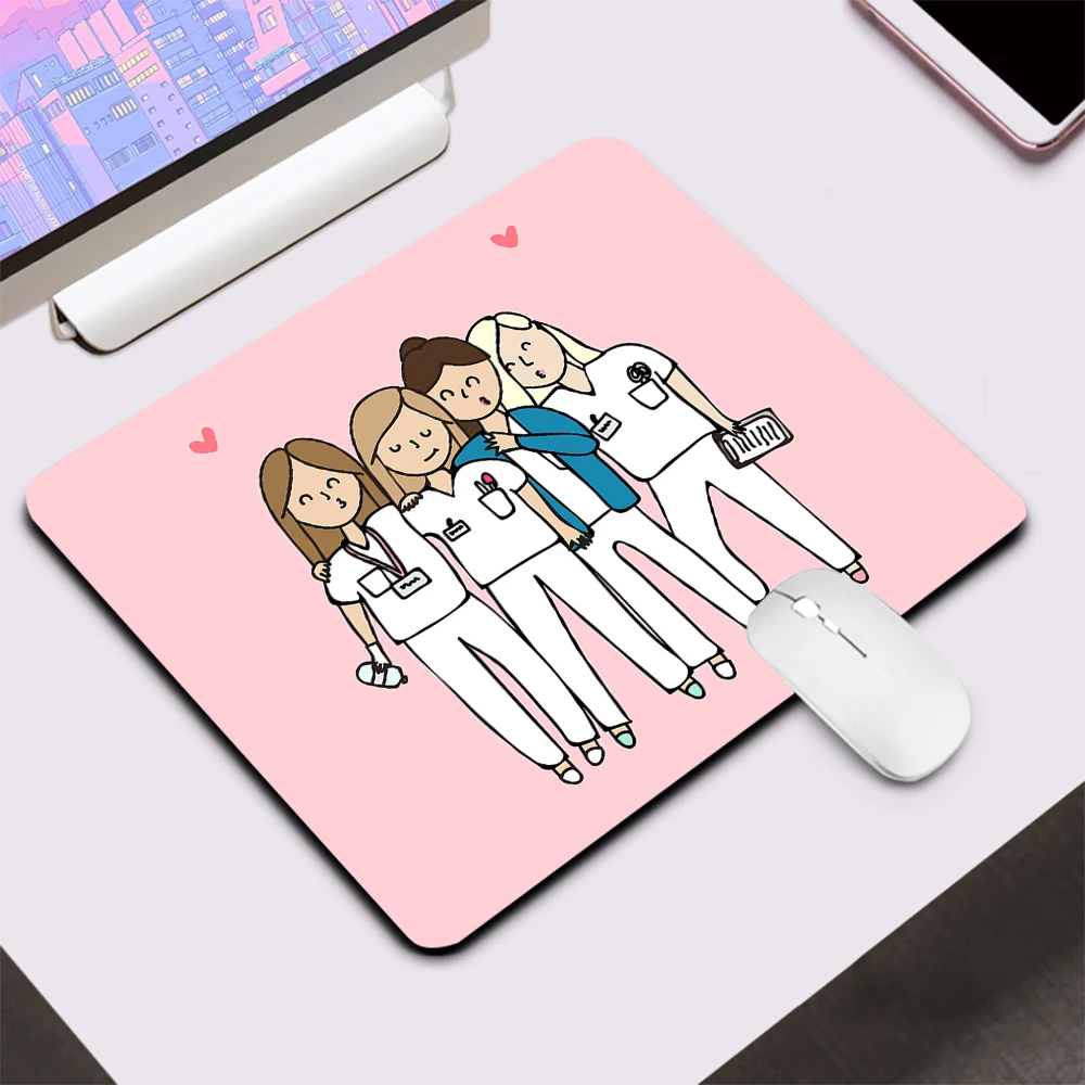 Doctor Nurse Medical Medicine Health Small Gaming Mouse Pad Computer Office Mousepad Keyboard Pad Desk Mat PC Gamer Mouse Mat