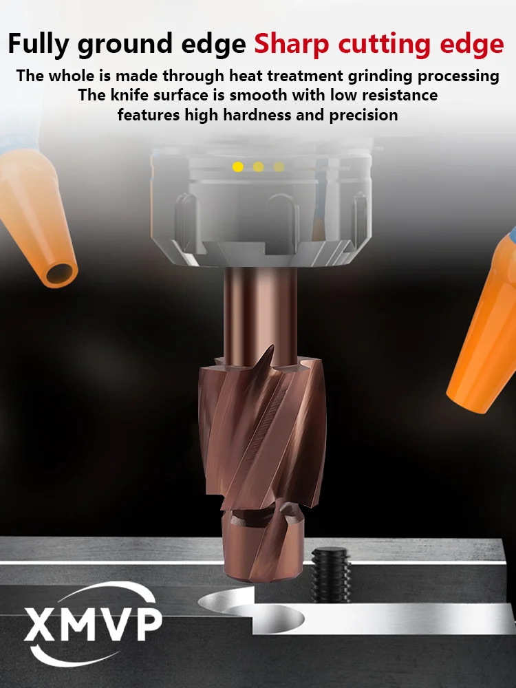 

Четырехгранная концевая фреза с высоким содержанием кобальта, концевая фреза с плоским дном, зенковочная направляющая, высокоскоростная сталь m3, M4, m5, M6, m8, m10