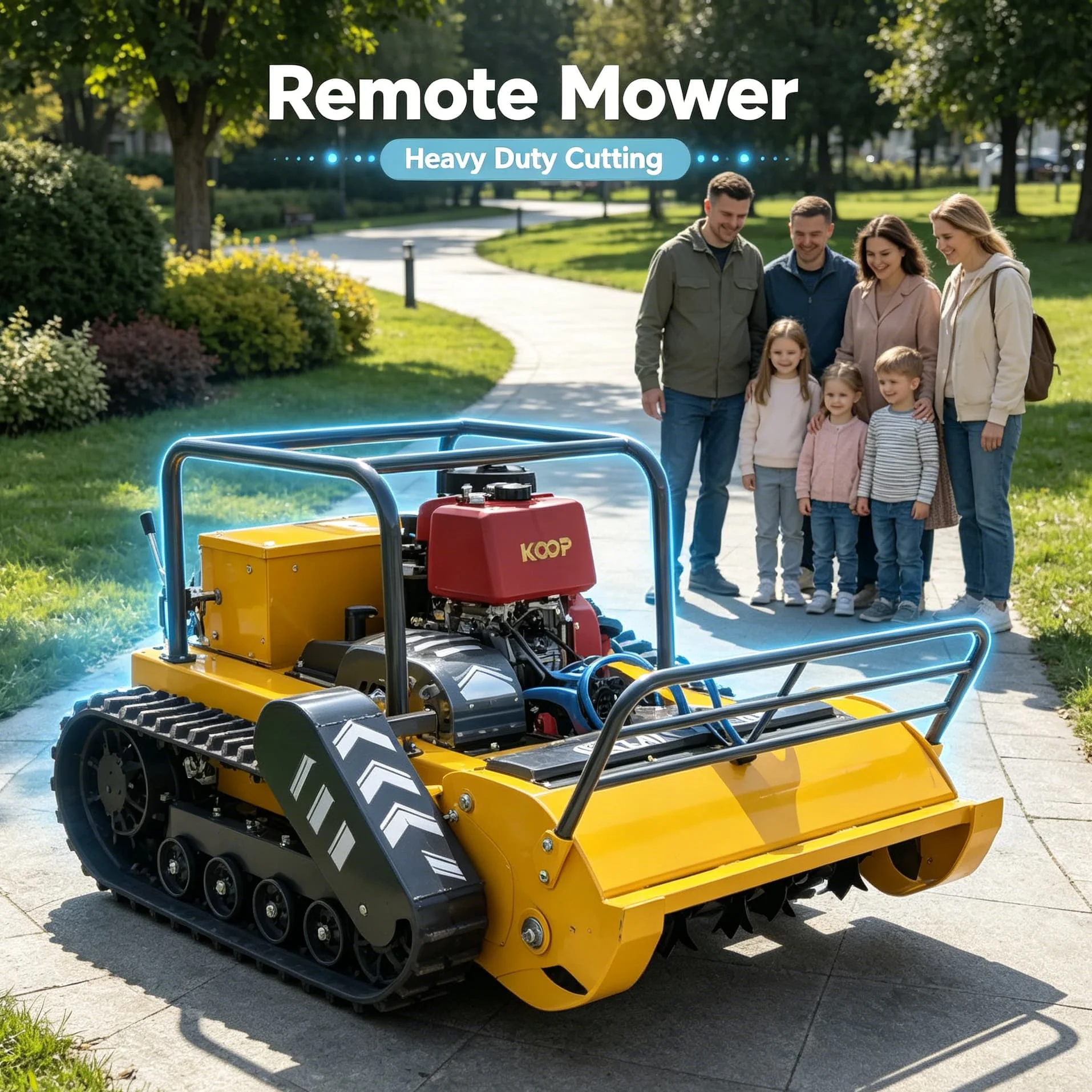 Customized High-end Private Yard zero turn Wireless Intelligent Mower, wireless intelligent lawn mower for premium private yard