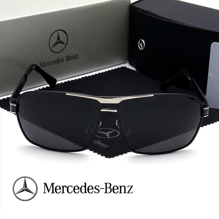 مرسيدس بنز B C E S A V الفئة AMG GLB GLC GLE الطيار SLK SLC CLS سيارة عالية الرجال مكافحة وهج سائق نظارات الاستقطاب النظارات الشمسية