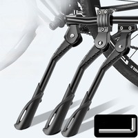 Adjustable Bicycle Kickstand Aluminium Alloy MTB/Snow/Folding Bike/Electric Vehicle Bicycle Side Footrest 24-29 Inch