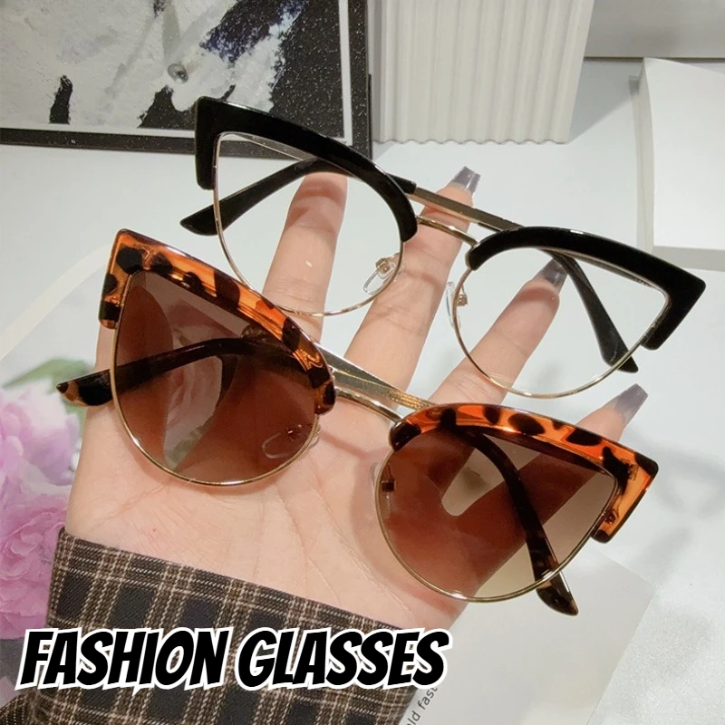 

Neutral New Style Cat-Eye Sunglasses Women's Fashion Street Style Travel Look Trendy Sunglasses UV400 Eye Protection Sunglasses
