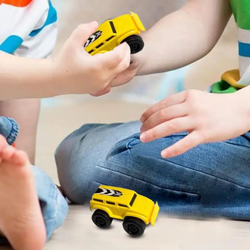 Trägheit Fahrzeug Spielzeug Set Mini Auto Spielzeug Hause Spielset Zurückziehen Auto Anti-Autos Spielzeug Track Spielzeug Zubehör Für jungen Mädchen