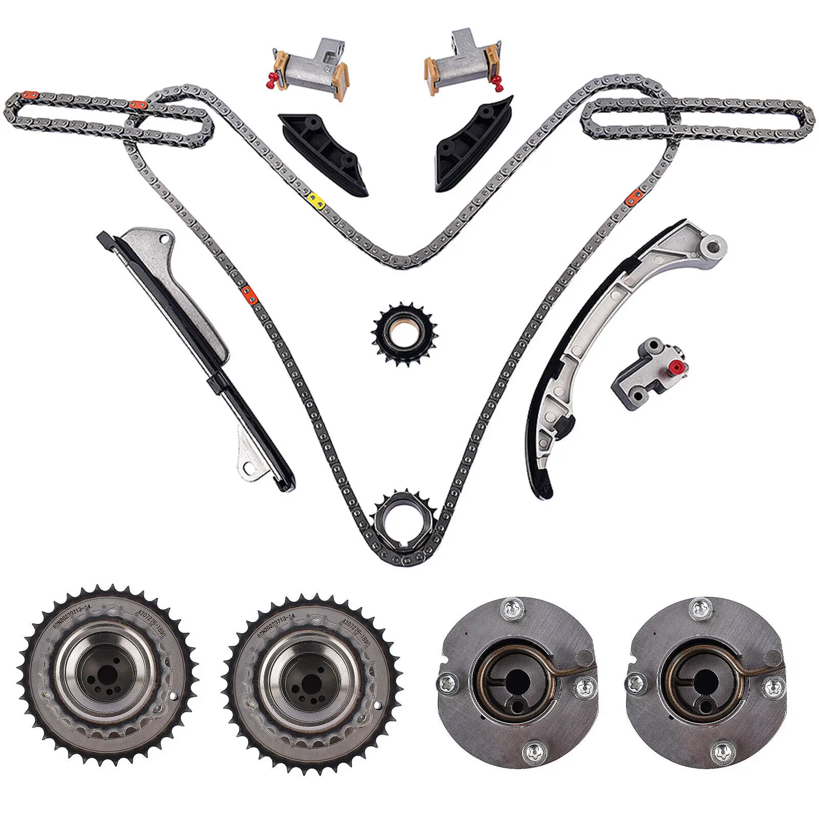 1 مجموعة توقيت سلسلة عدة عمود الحدبات ضرس 13050-31140 13050-31141 لتويوتا أفالون كامري سيينا هايلاندر 3.5 13050-31180 أجزاء #6