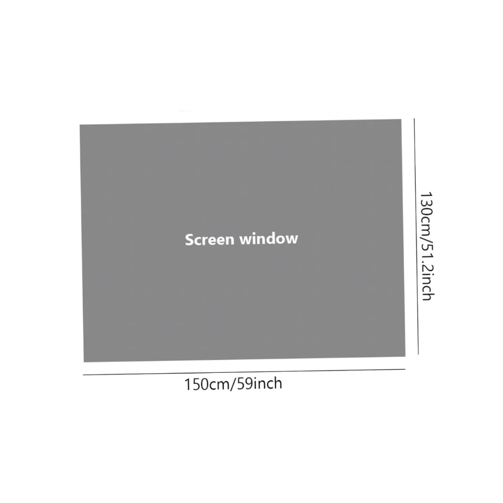 10PCS 130x150cm Black White Polyester Screen Mesh No Drill Self Invisible Anti Net For Home Replacement